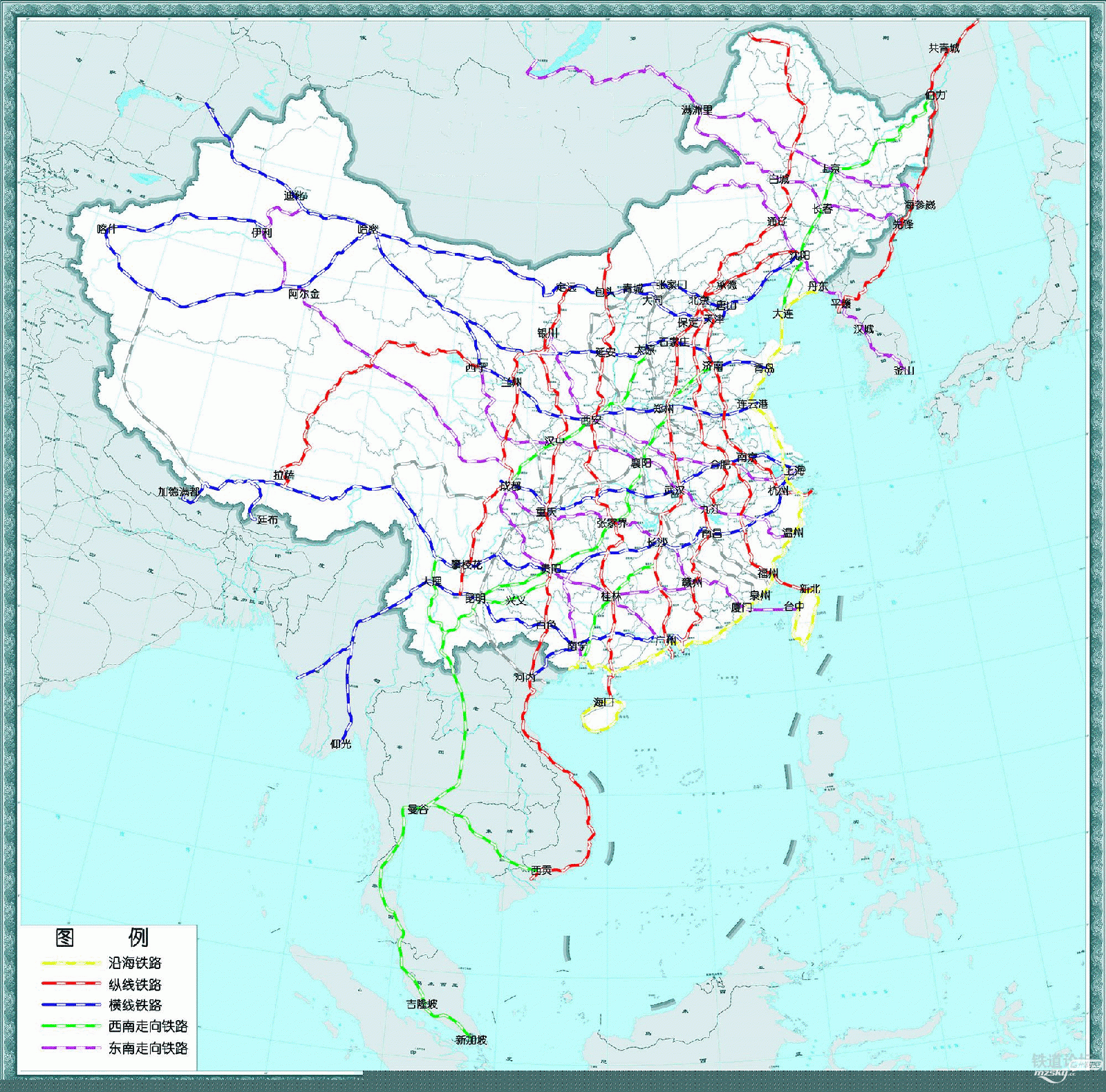 2030中国铁路规划图_中国铁路规划2030浙江_赣州铁路2030规划